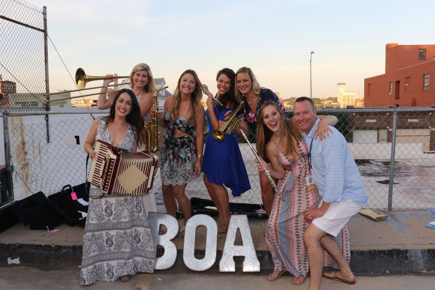 Band of Angels Charity Event Rooftop Photo