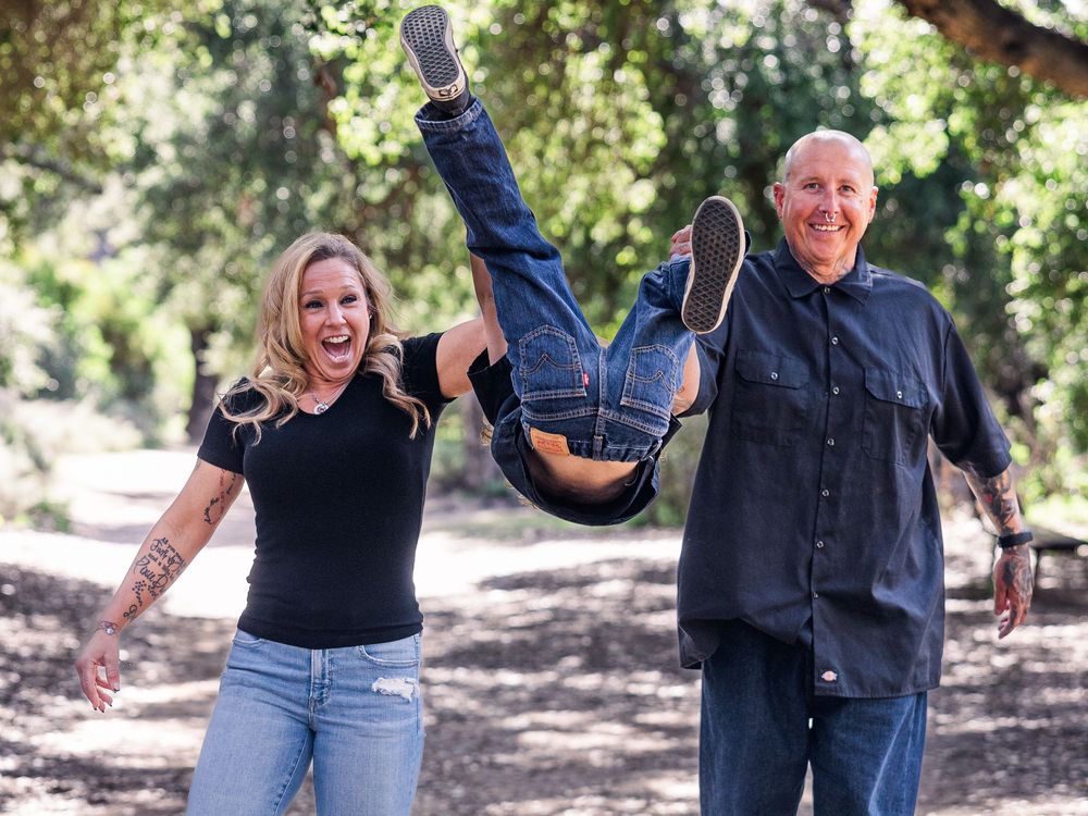 Family portraits in Ventura County with greenery