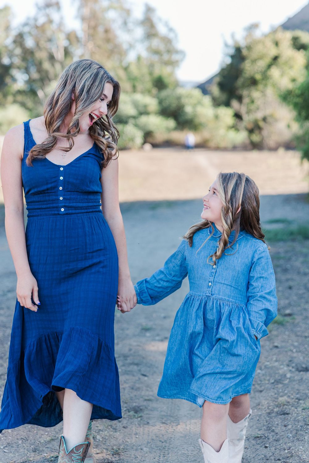 Family portraits in Simi Valley during golden hour