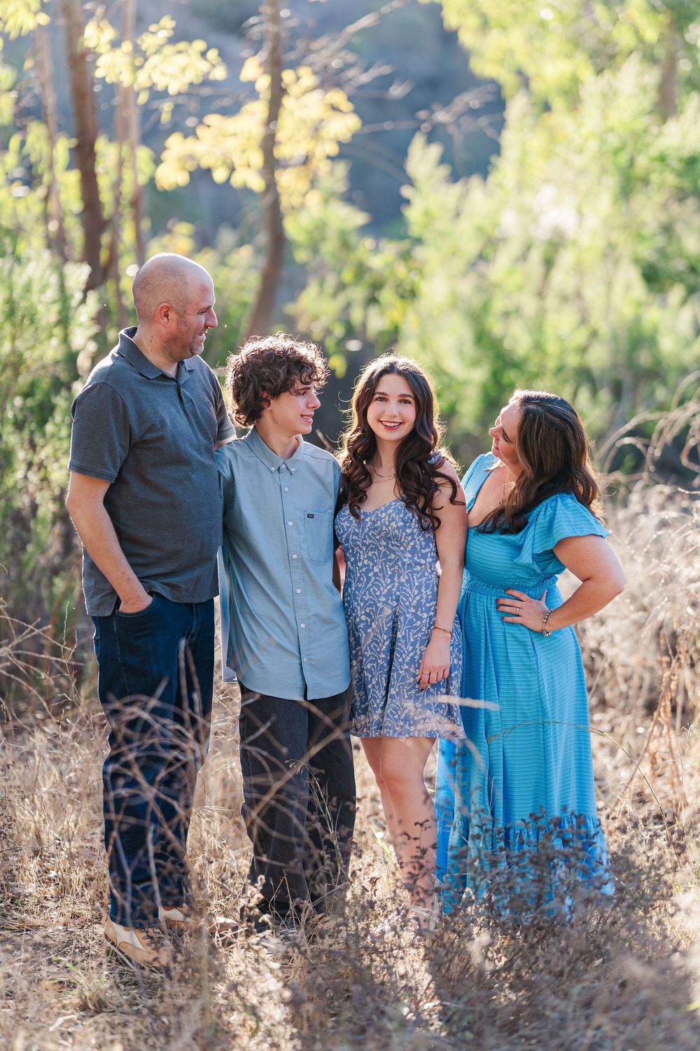 Family photos showcasing connection and movement