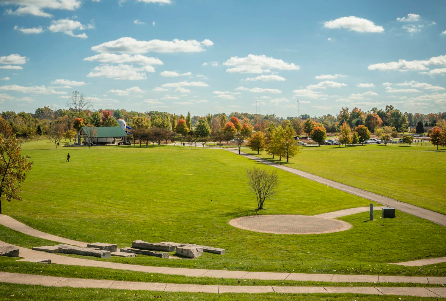 Beautiful park in central Indiana