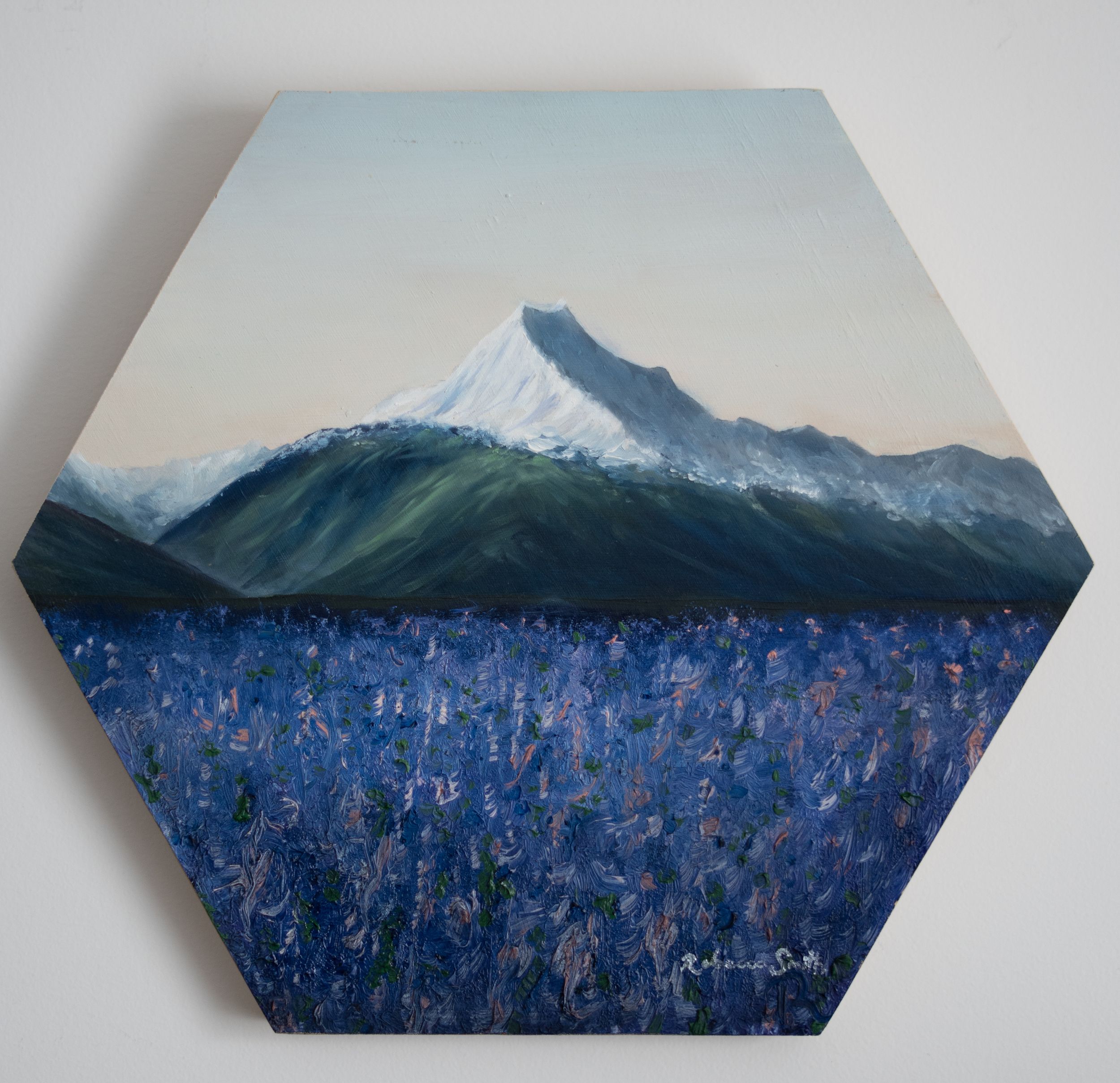 Oil Painting "Aoraki Mt Cook" by NZ Artist Rebecca Smith