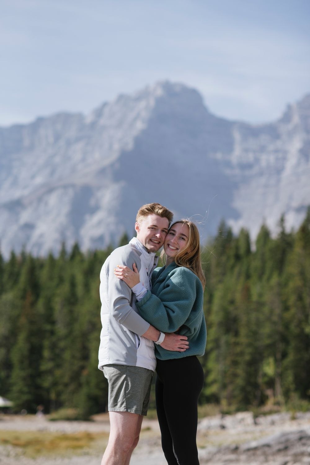 Lake Minnewanka Proposal in Banff | Matt + Kate