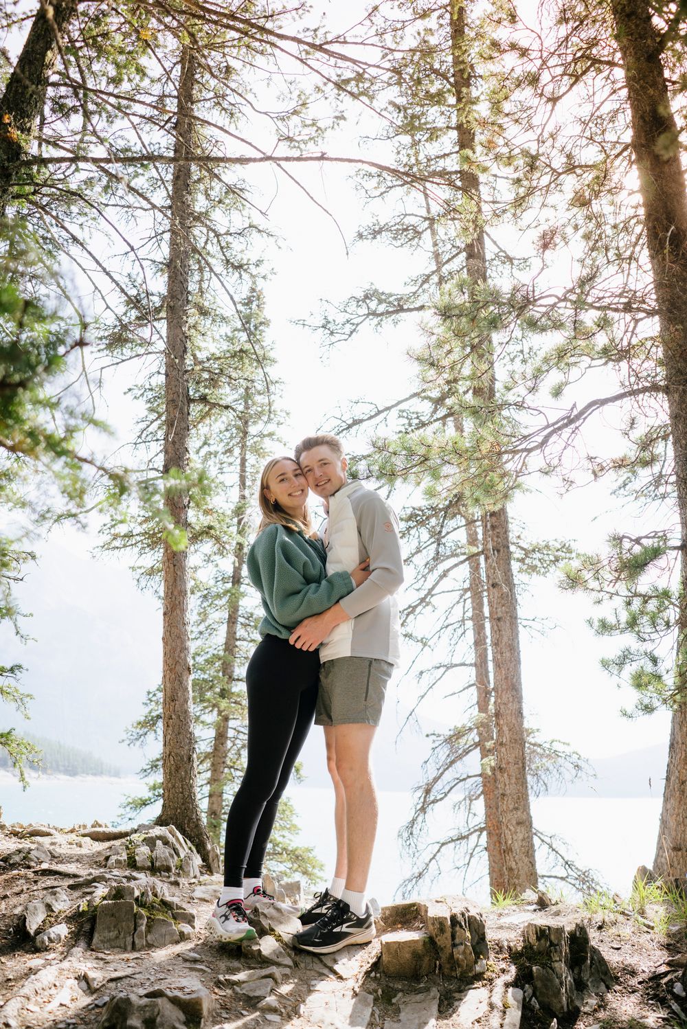 Lake Minnewanka Proposal in Banff | Matt + Kate