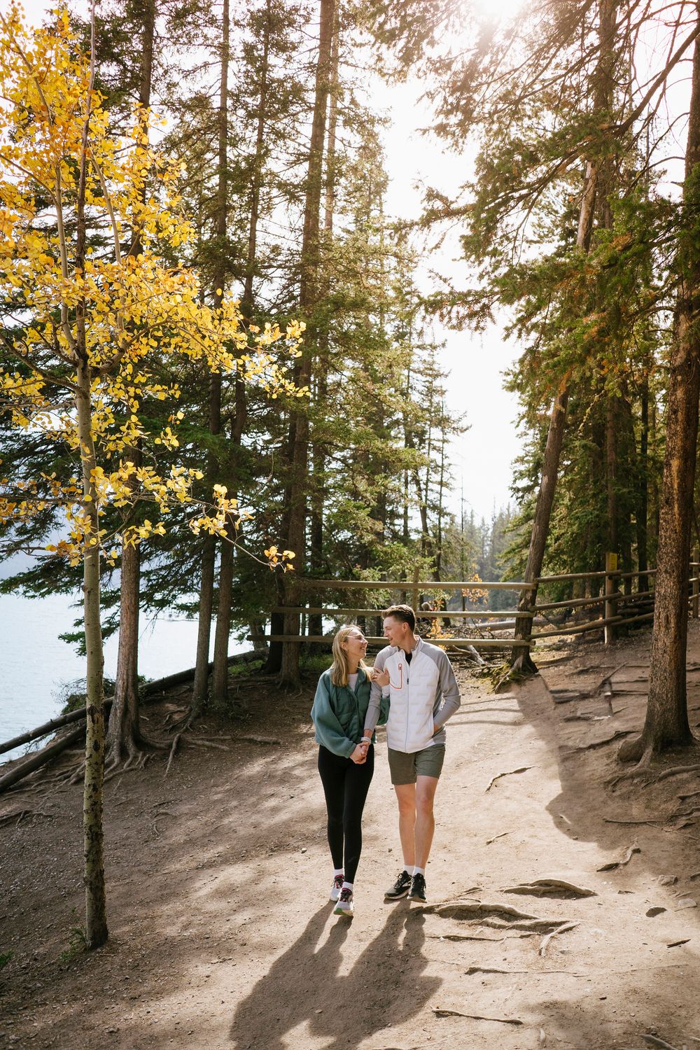 Lake Minnewanka Proposal in Banff | Matt + Kate