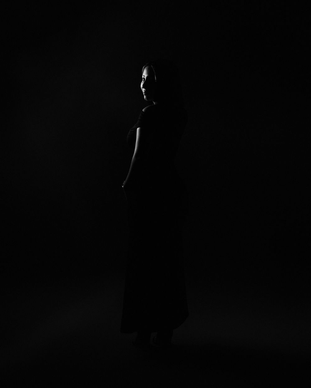 Fotografía de cumpleaños en blanco y negro