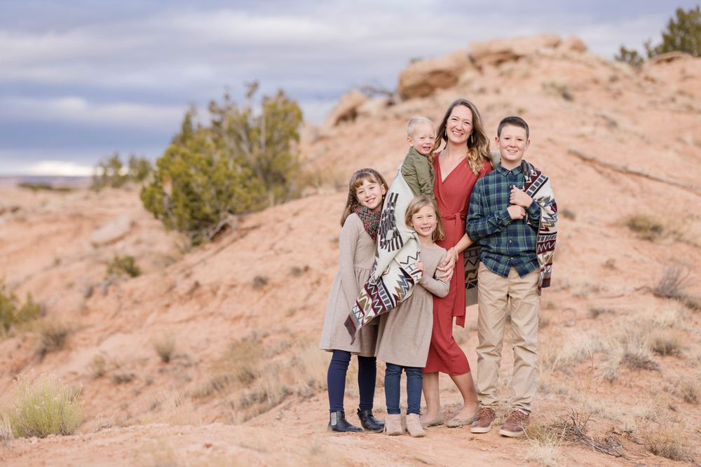 Fall family photos in New Mexico.