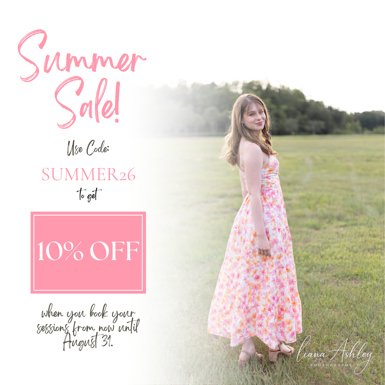 Liana Ashley Photography Summer Discount