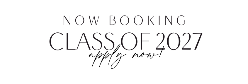 Elegant typography sign reading Your Senior Deserves to Feel Celebrated in script and serif fonts.