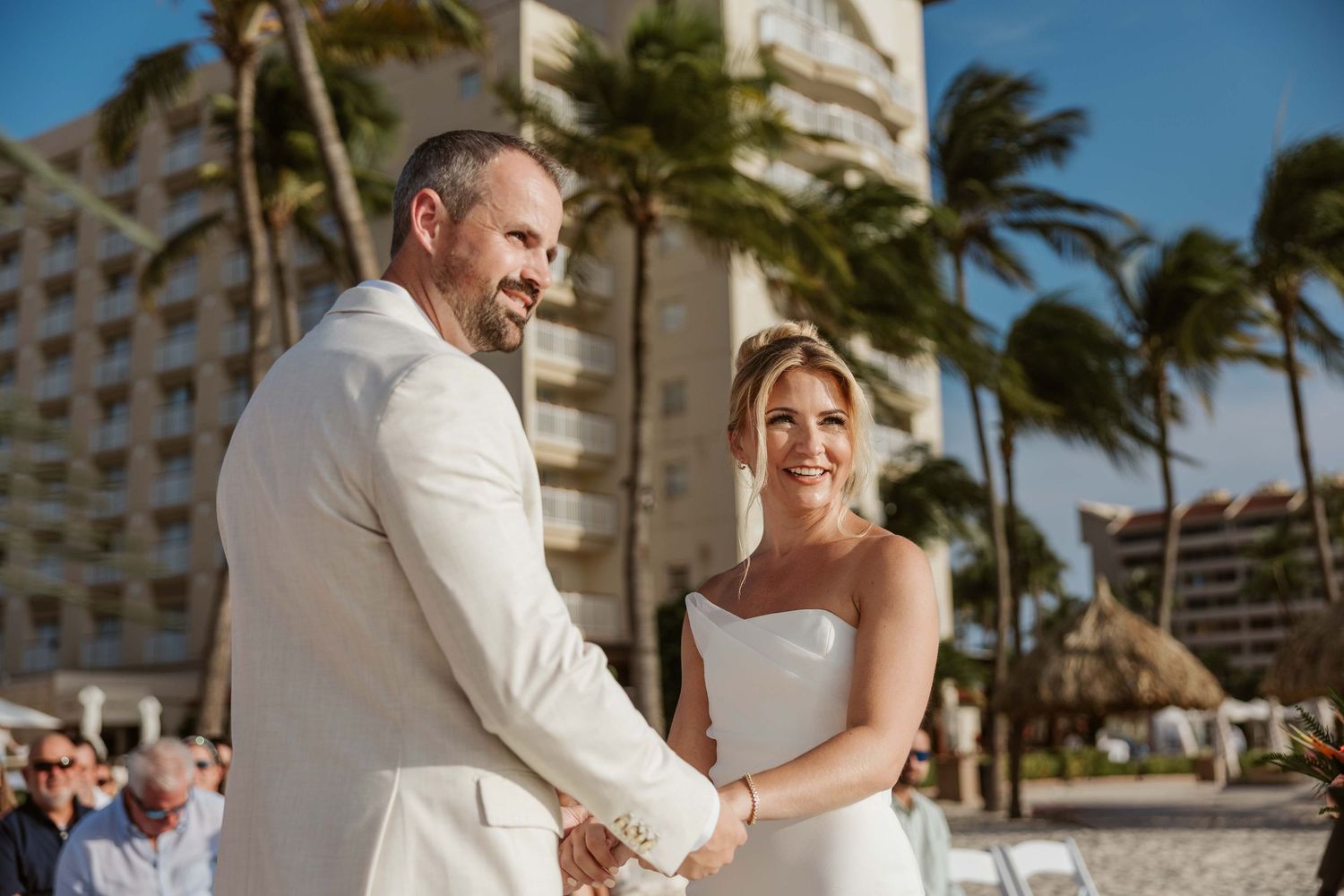 Hyatt Aruba beach wedding