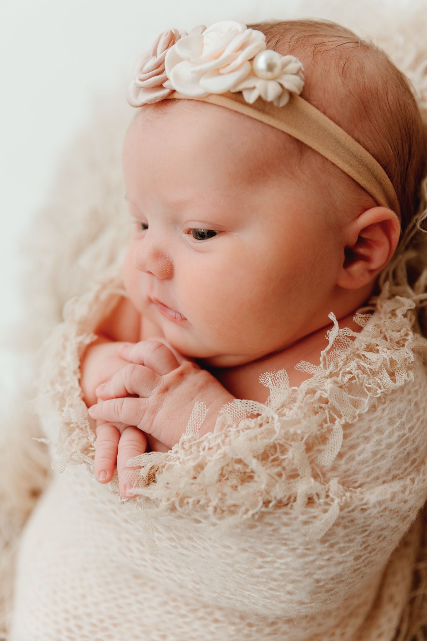 in home newborn portrait session Tyler Texas