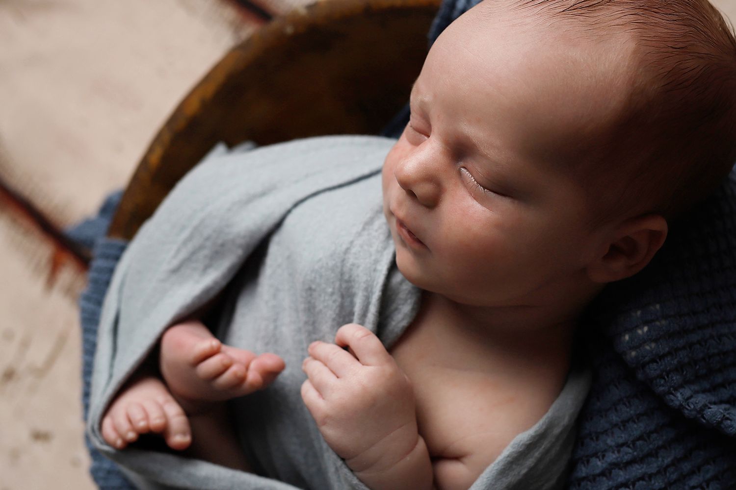 A montage of six intimate breastfeeding moments, showing mother and baby bonding together.