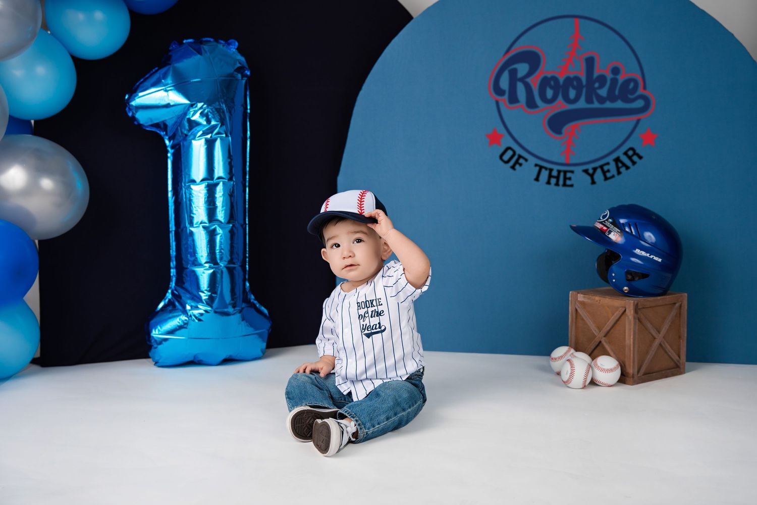 midland tx photographer photographers midland tx rookie of the year milestone baseball milestone One year old birthday session Midland Tx