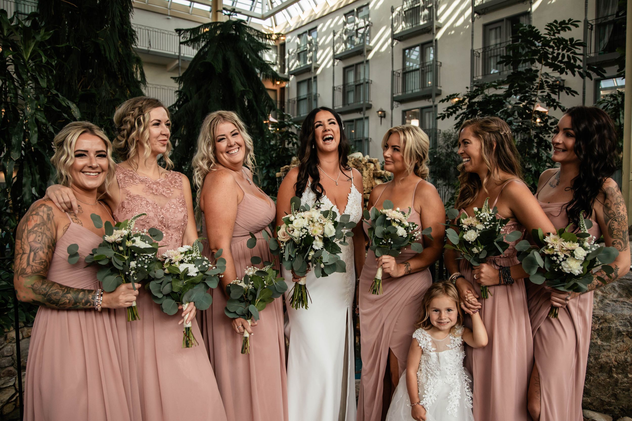 bride and her bridemaids