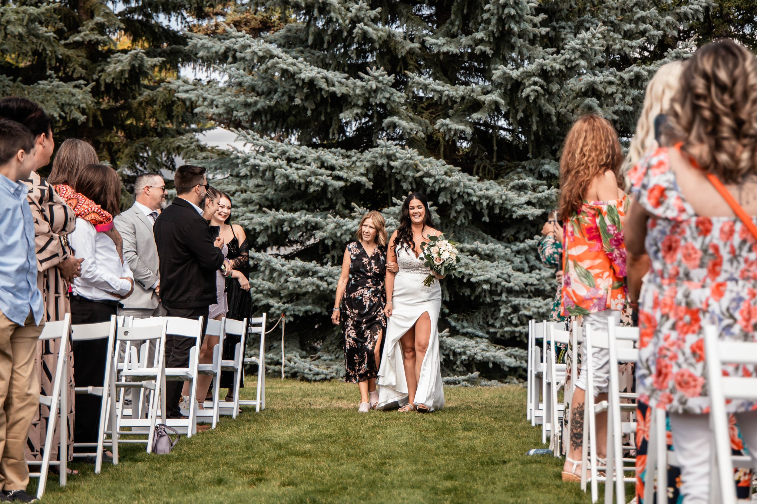 bride walking down the aisle