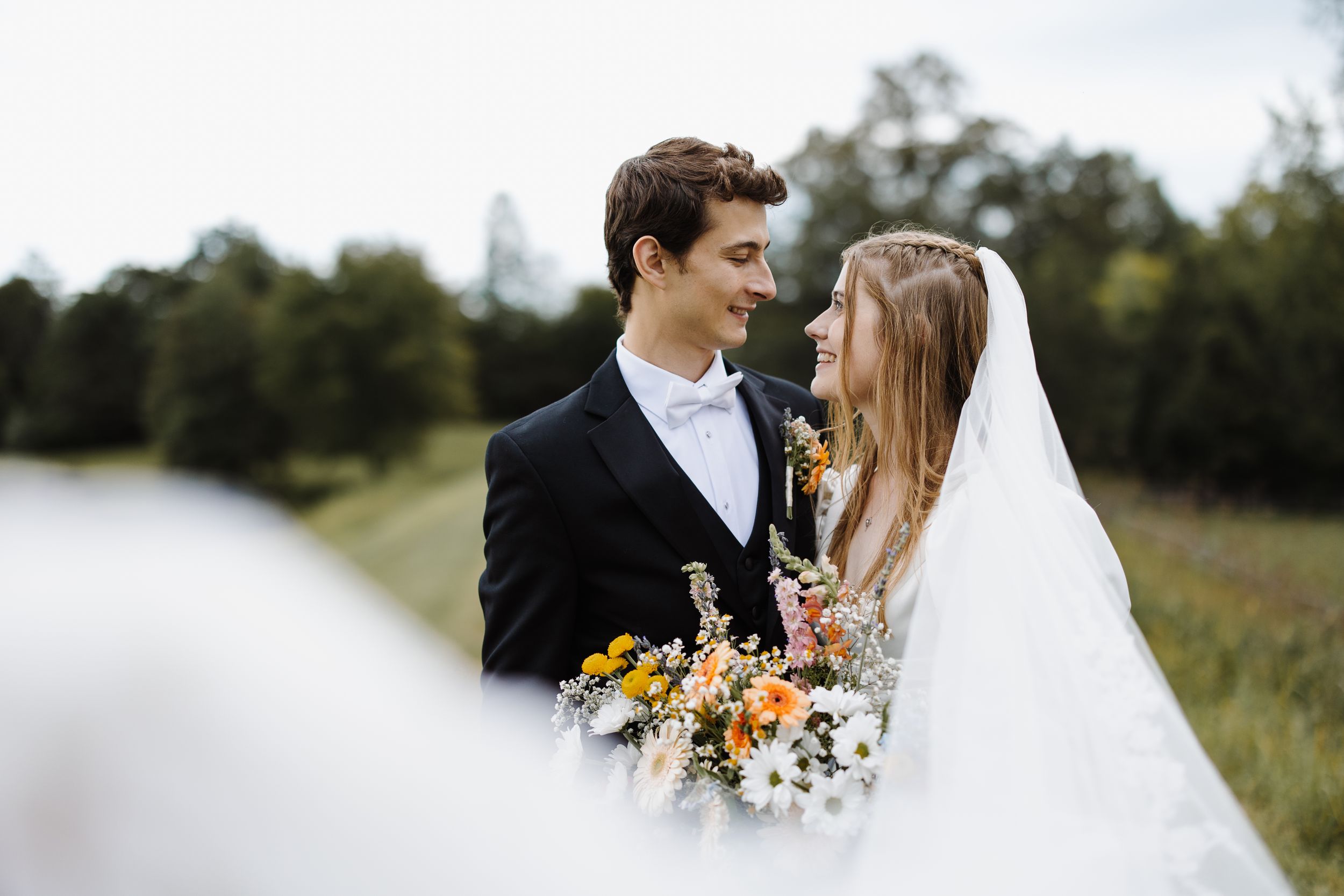 Catholic wedding portrait