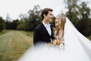 Catholic wedding portrait