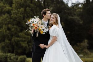 Catholic wedding portrait
