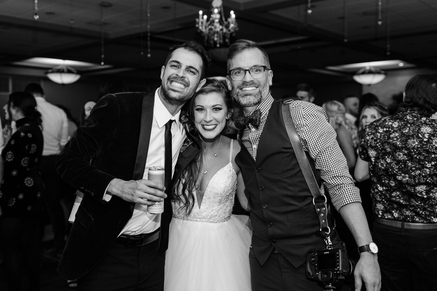 Wedding Couple with Photographer, Josh Ohms