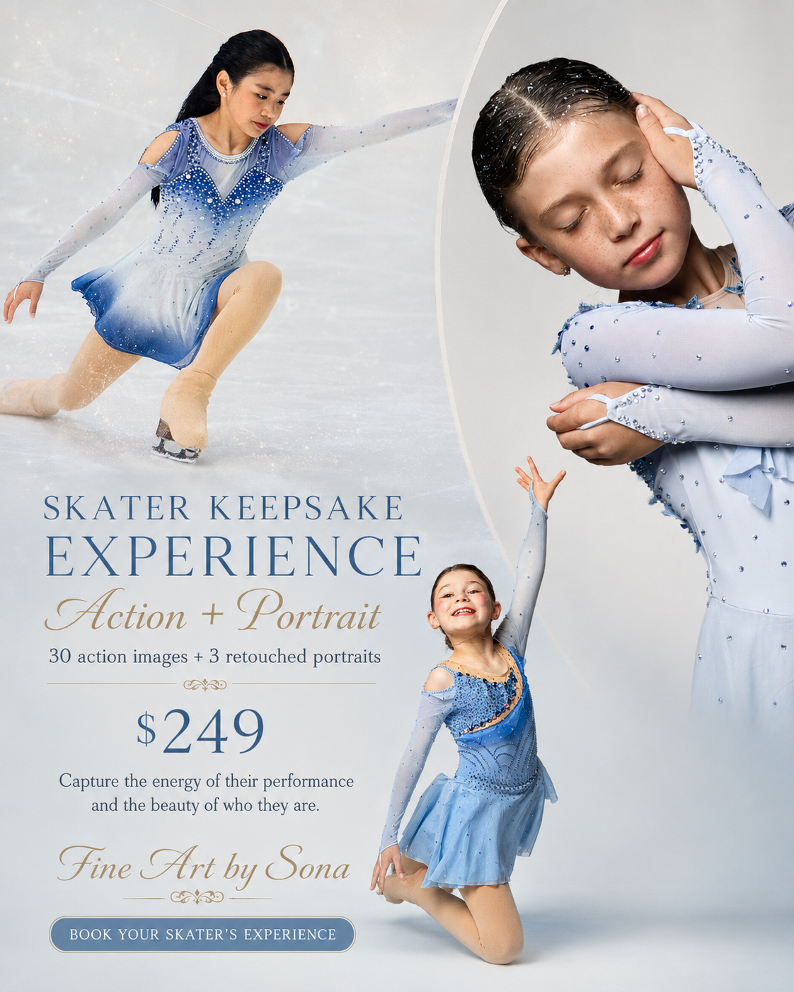 Figure skater performs graceful spin on ice during competitive routine in darkened arena. 2025 Vacaville