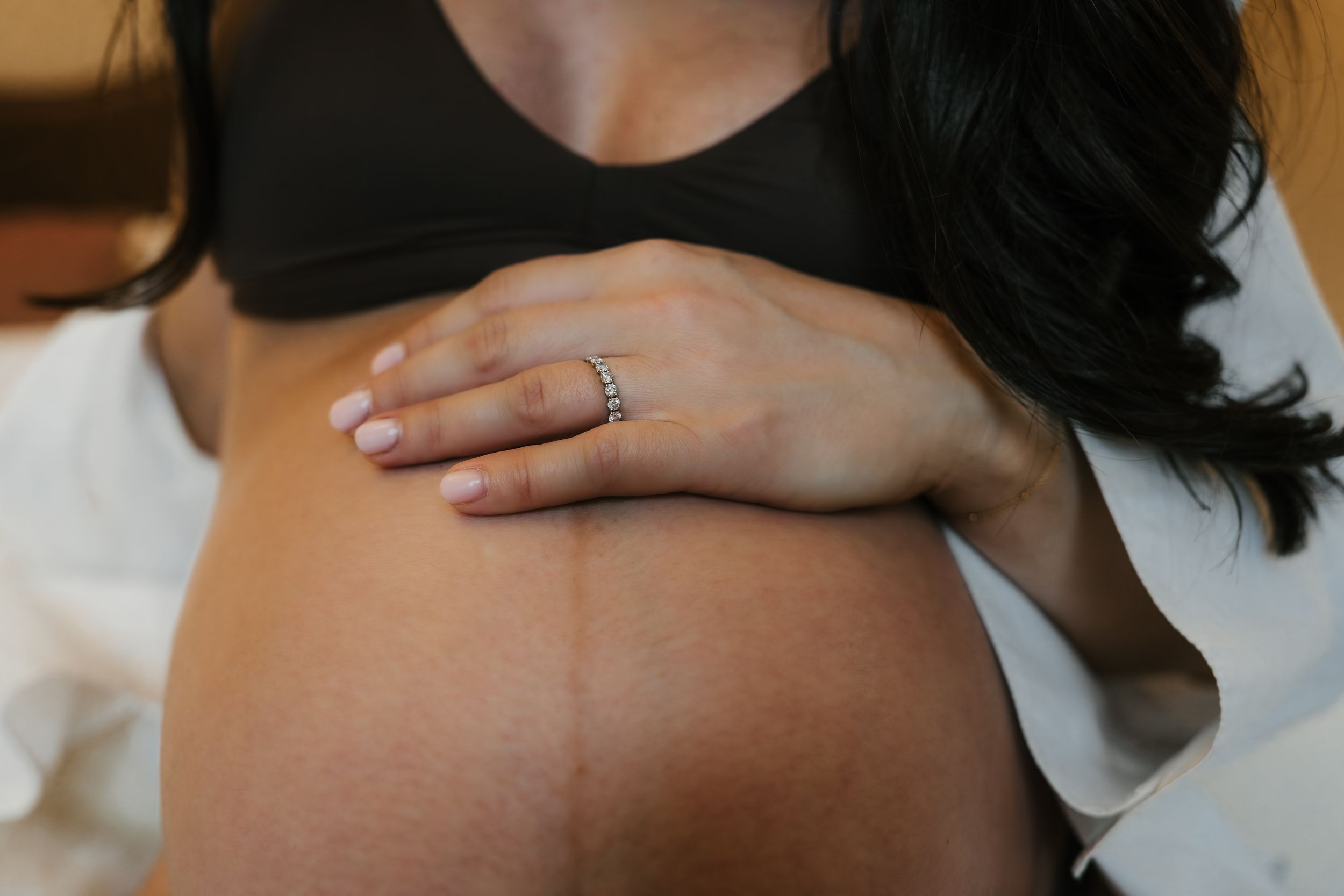 At home maternity shoot Harrogate