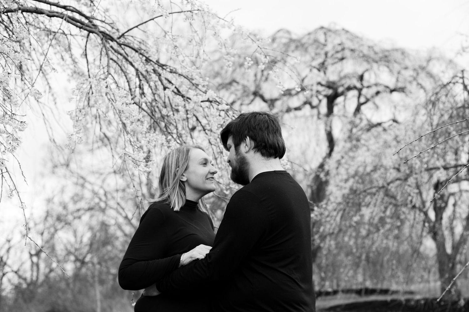 ChatGPT said:

Spring photos in Cincinnati featuring cherry blossom trees with high-end, elegant portrait styling for premium clients