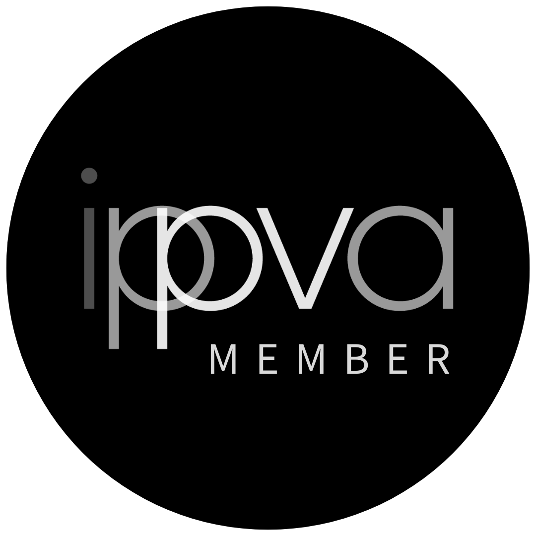 Black circular logo for IPPVA member organization with white text.