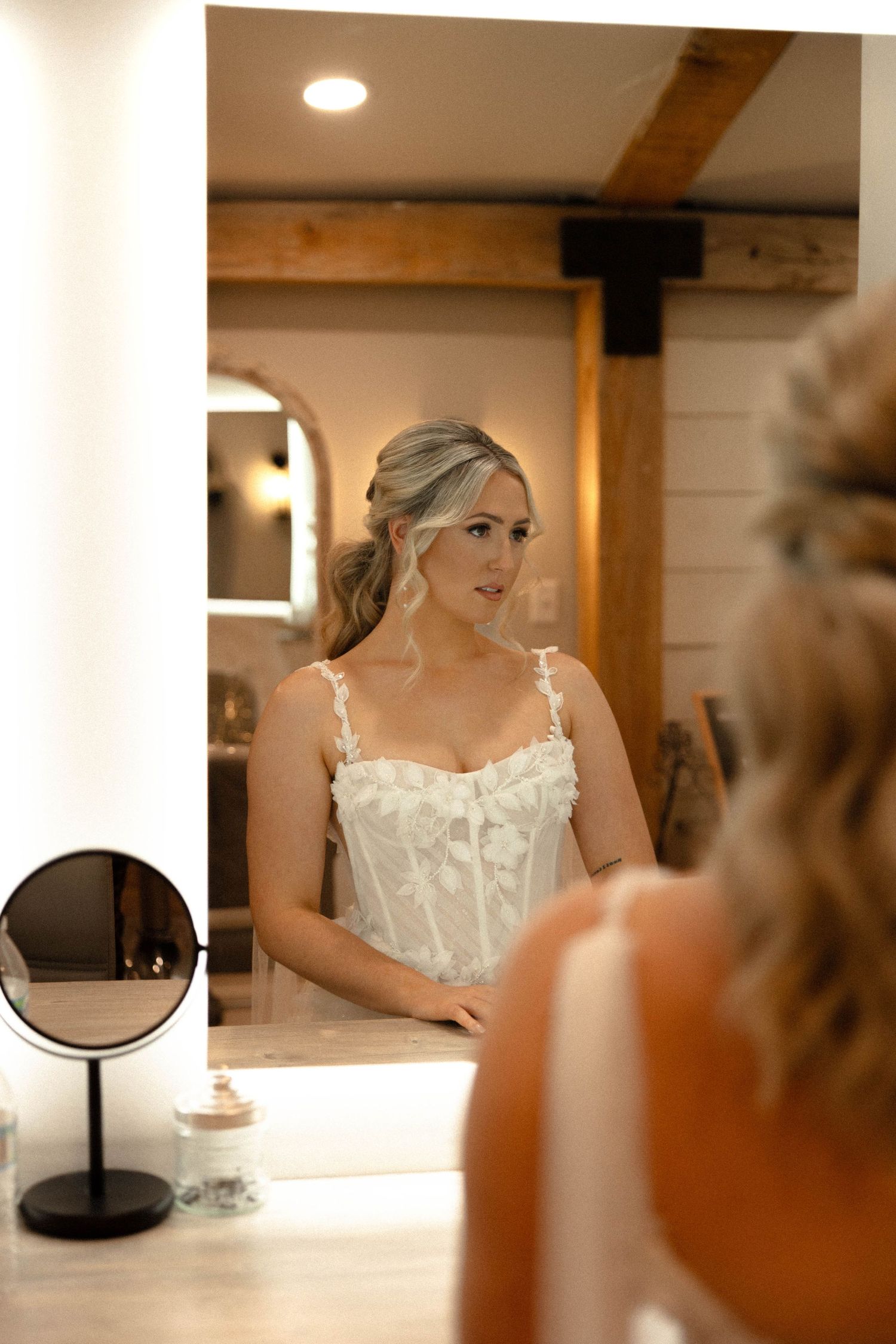 Wedding portraits captured by photographer Autumn Case with DreamStudios LLC at Birchwood Meadow Wedding Venue in Swanton Ohio