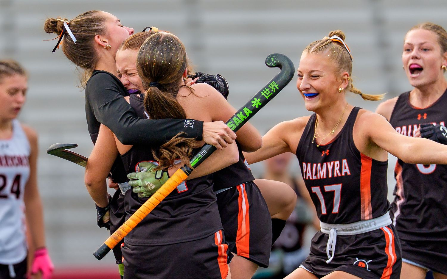 Palmyra Girls High School Field Hockey, PHS Cougars, PIAA Champions, Jovie Weaver, Madelynn Witt by Deanna Fox, SportsFox Photography.