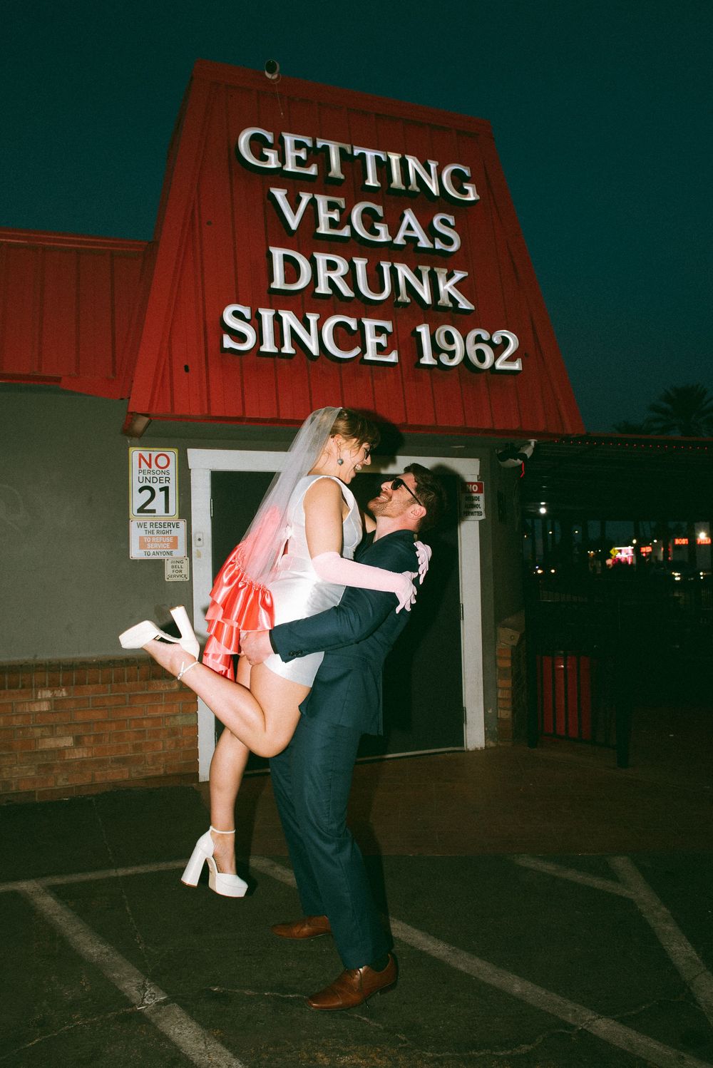 Las Vegas engagement session on film