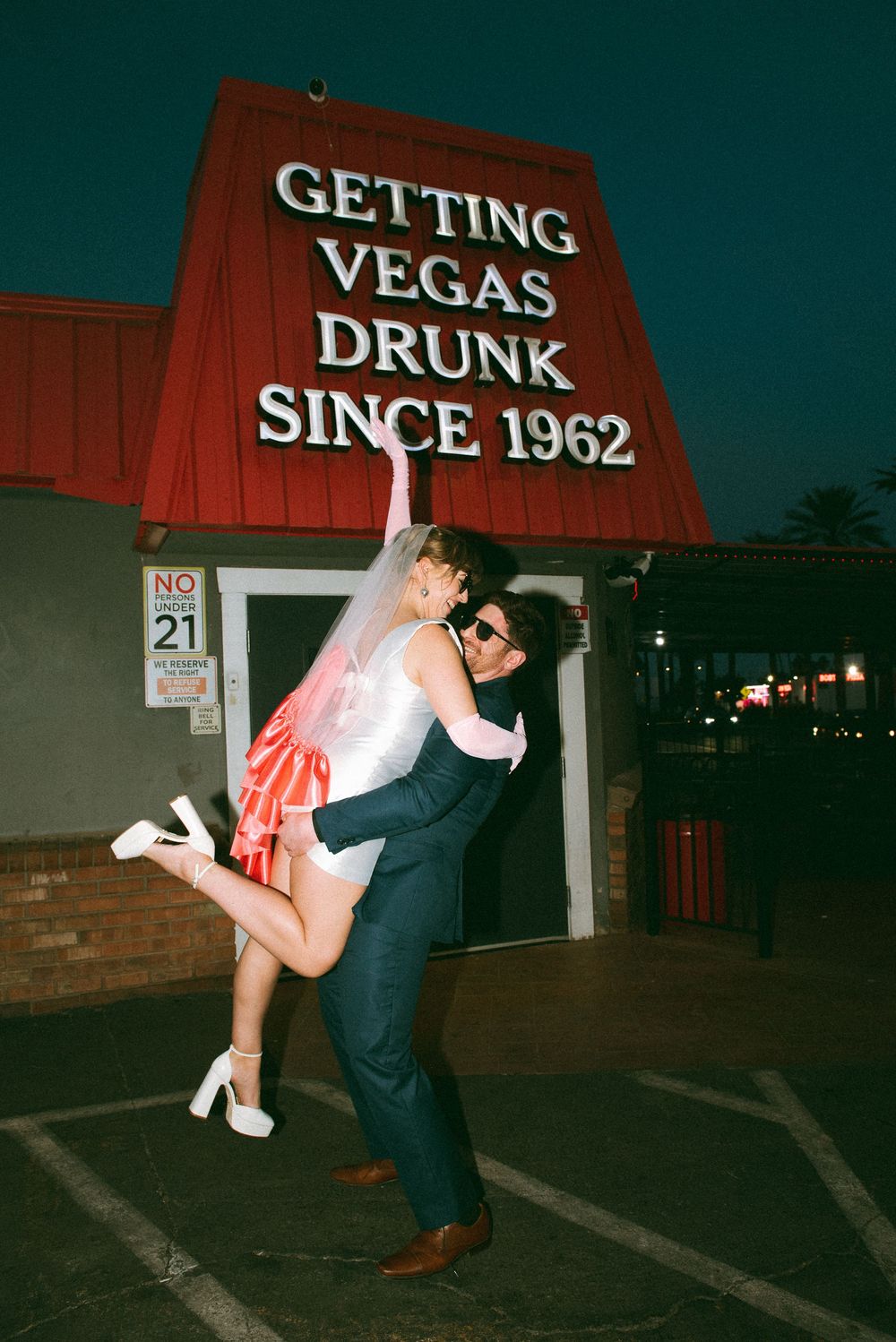 Las Vegas engagement session on film