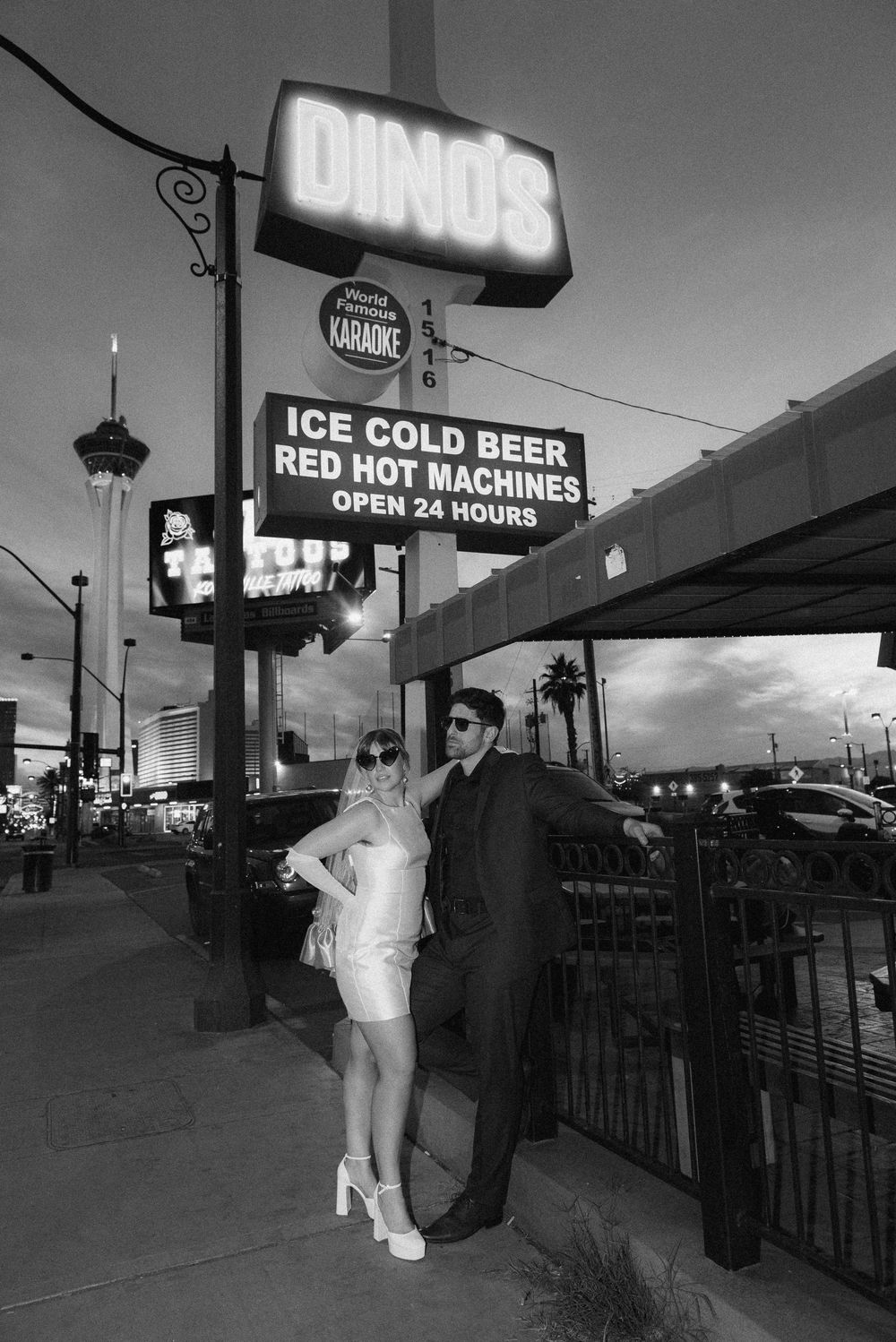 Las Vegas engagement session on film