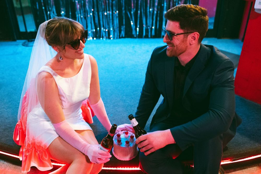 Las Vegas engagement session on film