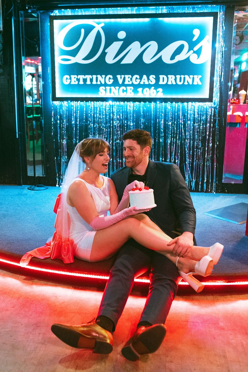 Las Vegas engagement session on film