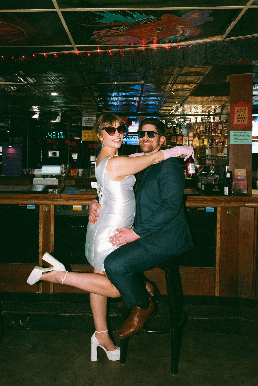 Las Vegas engagement session on film