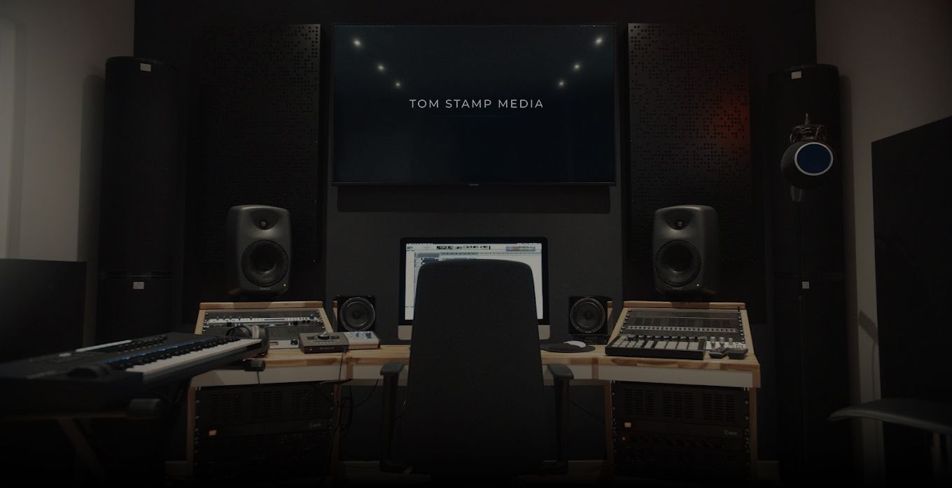 Photograph of the Tom Stamp Media production studio, located in Ramstein Germany. Not too far from Kaiserslautern and Frankfurt.