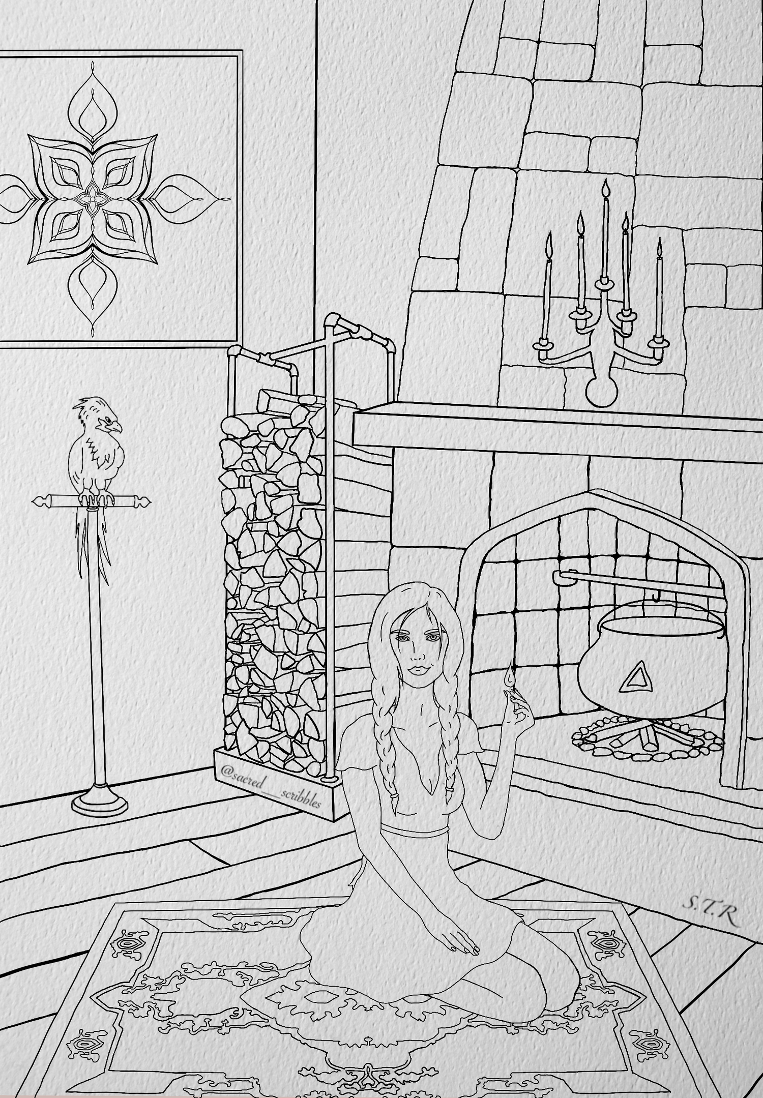 The Fire Goddess creating fire