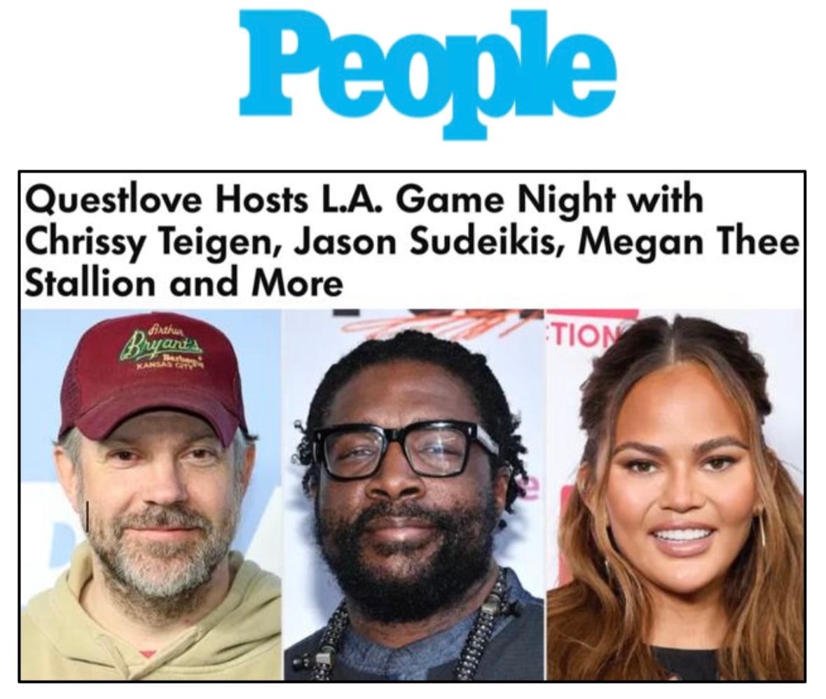 People Magazine Press Questlove's Game Night