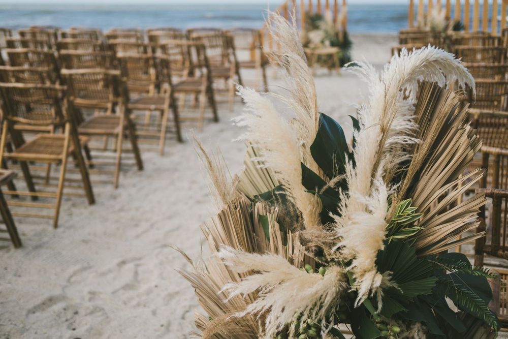 Decoration for a wedding in Colombian beach.