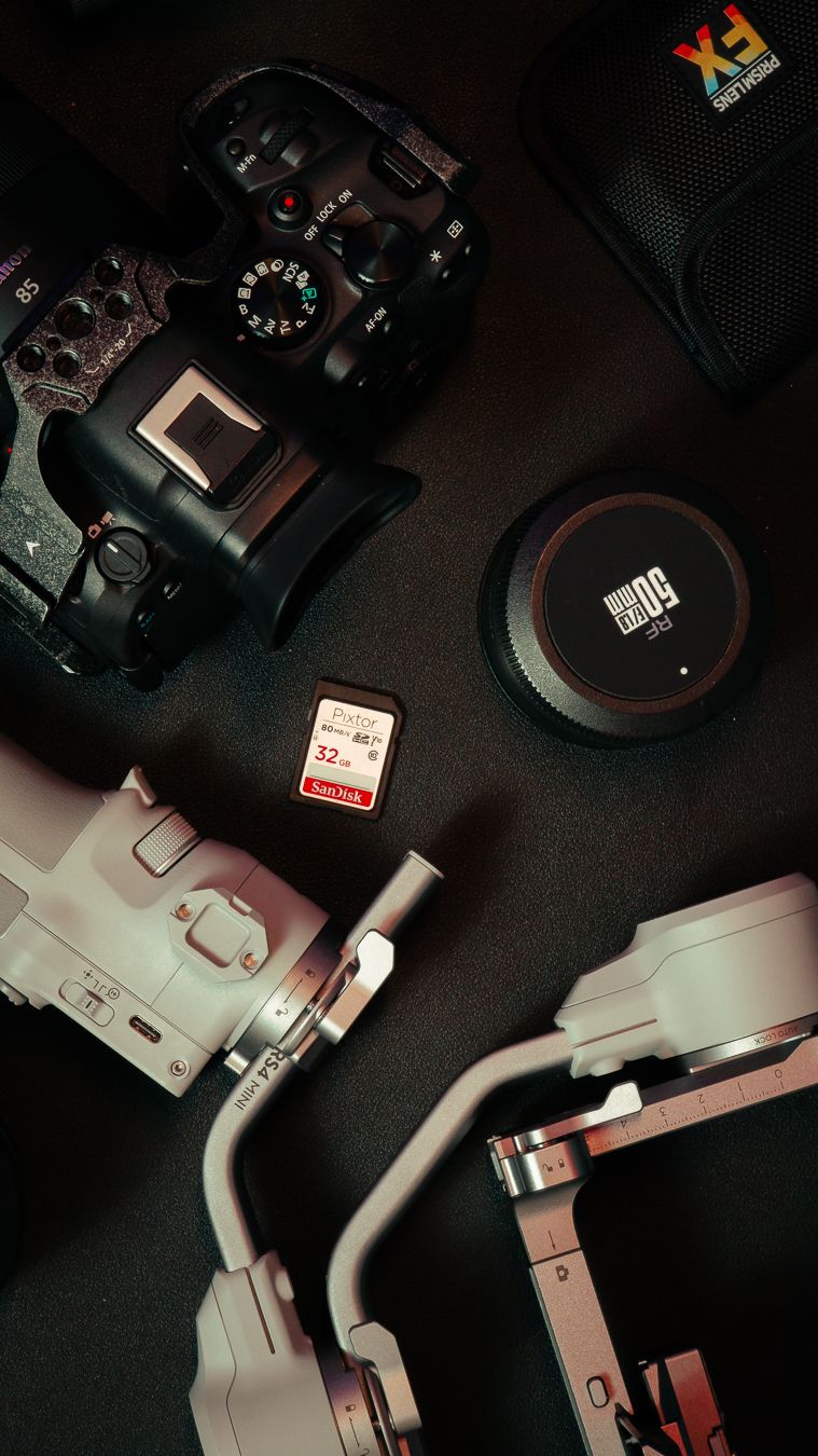 Canon R8 with accessories — South Florida professional photographer gear for cinematic visuals