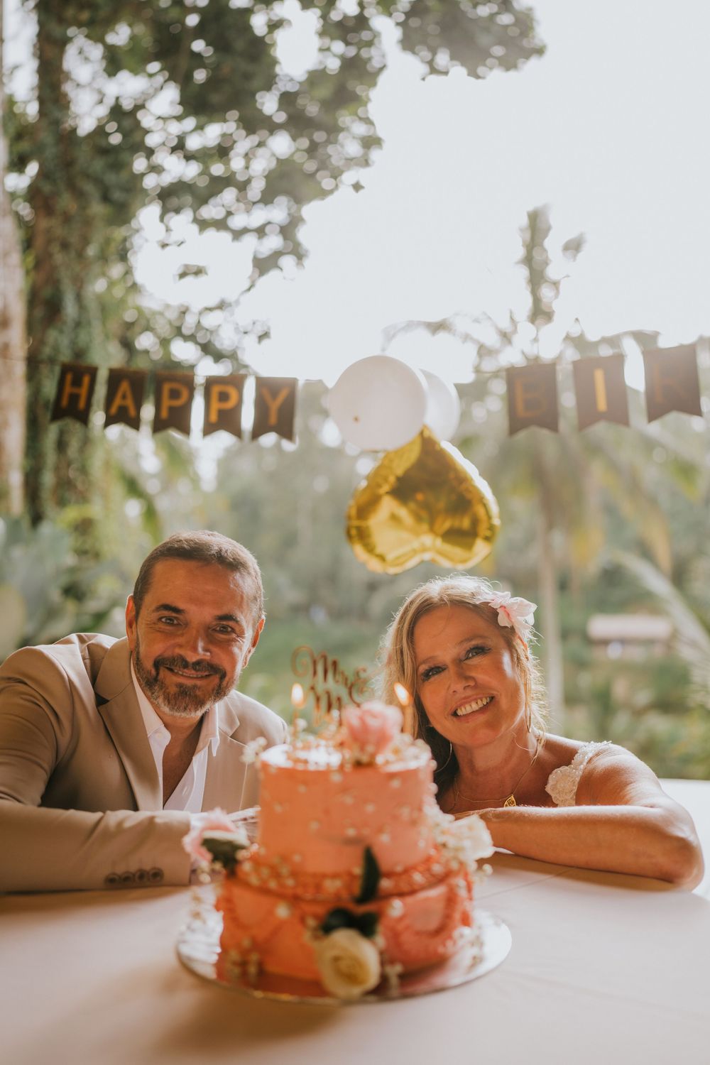 Bali birthday photography service with luxury villa setting