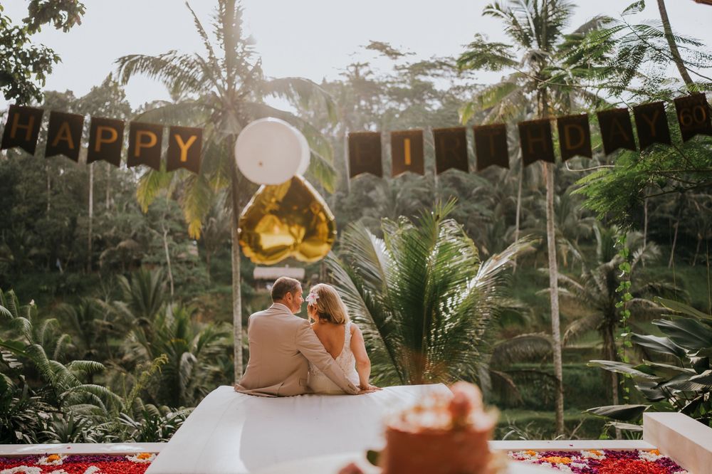 Bali birthday photography service with luxury villa setting