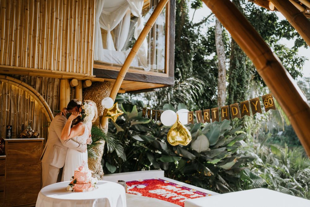 Bali birthday photography service with luxury villa setting