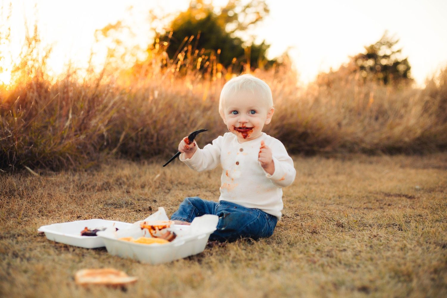 unique first birthday smash cake alternative session