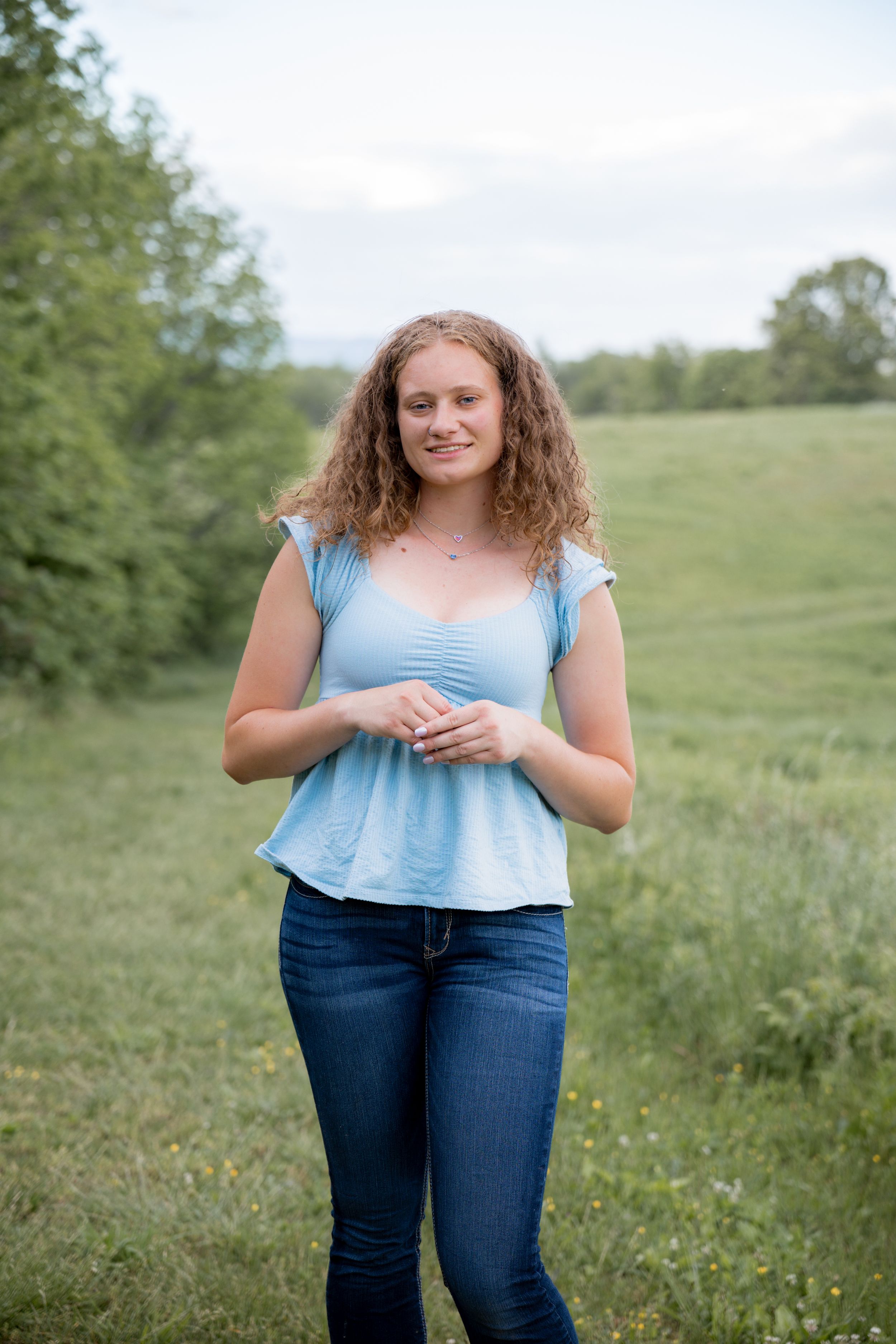 High school senior portrait session in Waynesboro, Virginia, capturing natural, confident, and timeless images for graduation memories.