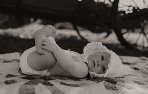 Artistic black and white composition with natural shadows.