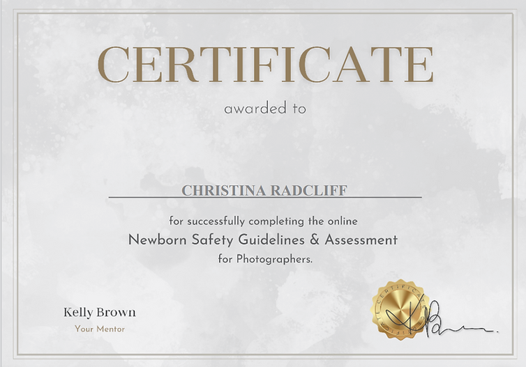 certificate of safety. Safety newborn photographer. Newborn pictures. Maternity studio in Carlsbad New Mexico. Newborn Photography.
