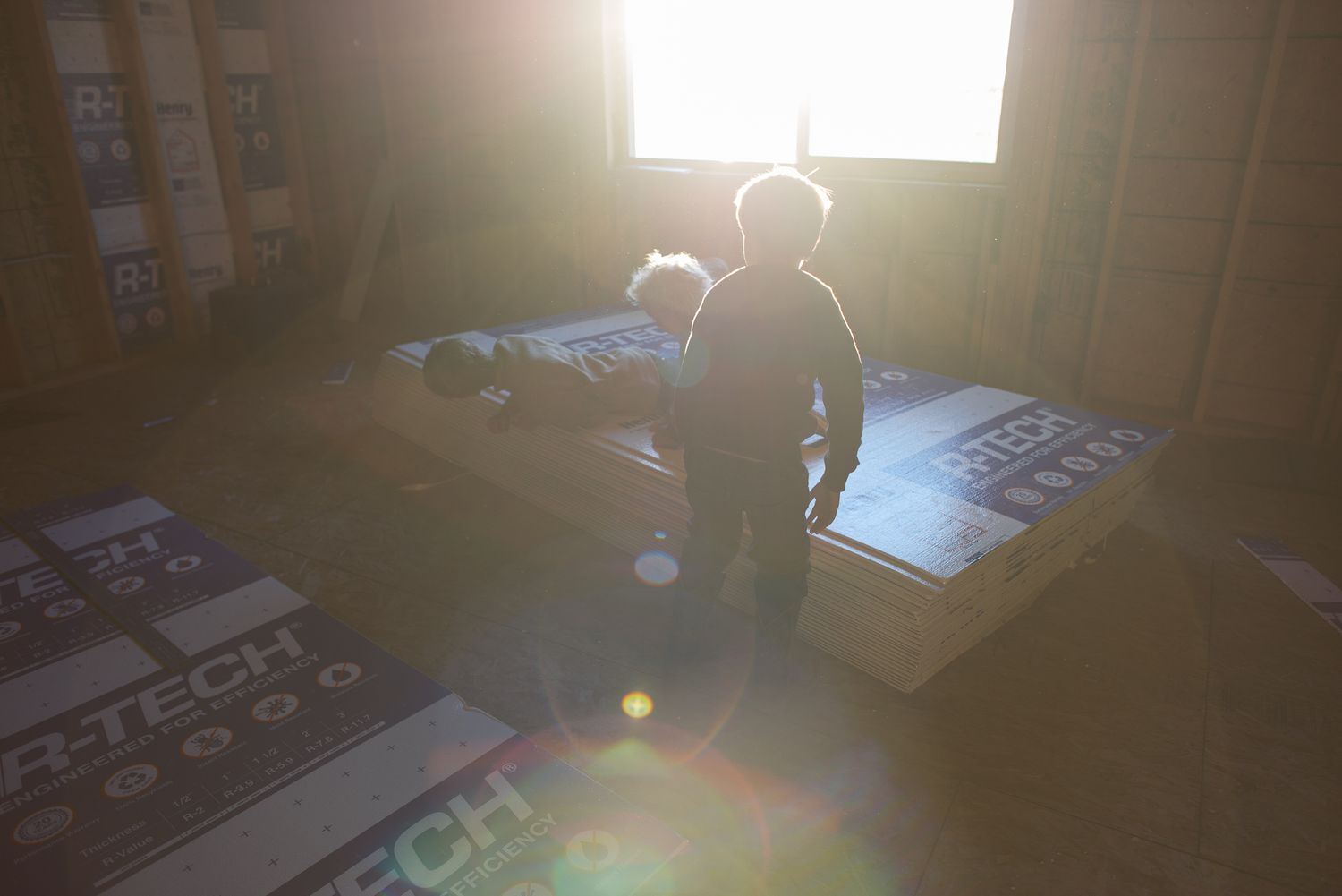 the interior of a home in progress in idaho