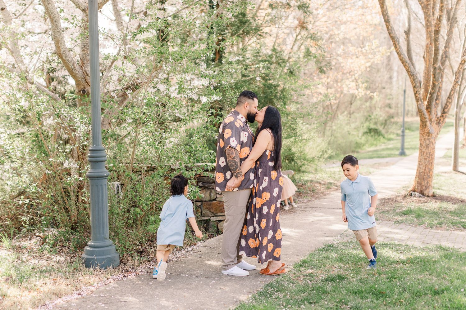 Cherry blossom mini sessions in Midlothian Virginia.