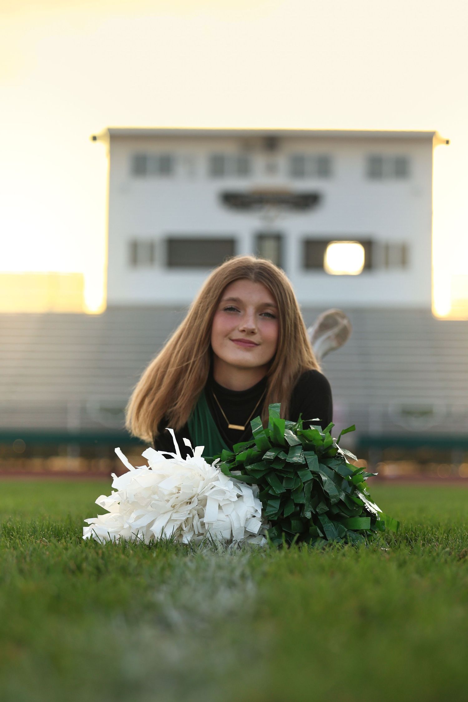 Cheer photos in high school football field